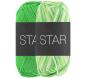 Preview: Ein Knäul Star uni in Farbe 12 Grasgrün und ein Knäul Star Print in Farbe 325 Grünmeliert
